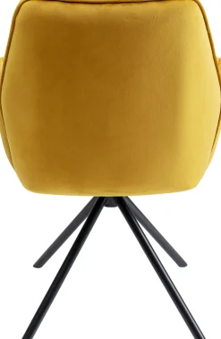 Discount KARE Design Krzesło z podłokietnikami Mila 60x89 cm żółte - KARE