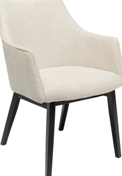 New KARE Design Krzesło z podłokietnikami Modino 57x82 cm kremowe - KARE