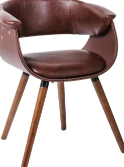 Best KARE Design Krzesło z podłokietnikami Monaco 58x72 cm brązowe - KARE