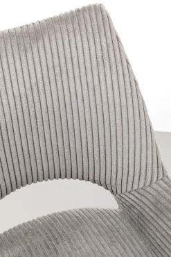 Clearance KARE Design Krzesło z podłokietnikami obrotowe ciemnoszare nogi czarne stalowe 59x86 cm - KARE