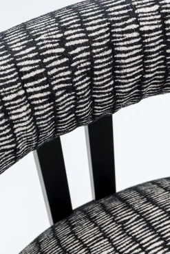 Outlet KARE Design Krzesło z podłokietnikami Paris S&P 58x71 cm czarno-białe - KARE