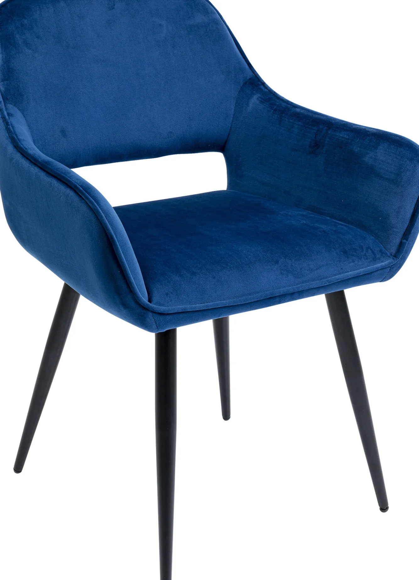 Discount KARE Design Krzesło z podłokietnikami San Francisco 59x82 cm niebieskie - KARE