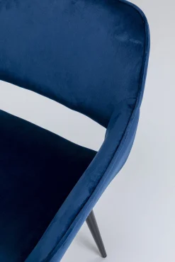 Discount KARE Design Krzesło z podłokietnikami San Francisco 59x82 cm niebieskie - KARE