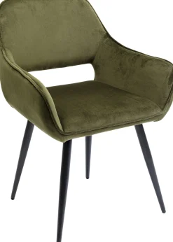 Best KARE Design Krzesło z podłokietnikami San Francisco 59x82 cm ciemnozielone - KARE