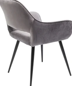 Clearance KARE Design Krzesło z podłokietnikami San Francisco 59x82 cm szare - KARE