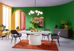 Clearance KARE Design Krzesło z podłokietnikami San Francisco 59x82 cm szare - KARE