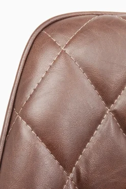 New KARE Design Krzesło z podłokietnikami San Remo 59x79 cm brązowe ekoskóra - KARE