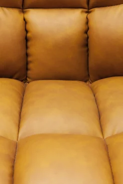 New KARE Design Krzesło z podłokietnikami Thinktank 62x85 cm jasnobrązowe skóra naturalna - KARE