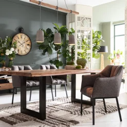 Sale KARE Design Krzesło z podłokietnikami Thinktank 63x84 cm szare - KARE