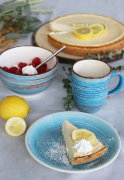 Best KARE Design Kubek Swirl 12x10 cm niebieski - KARE