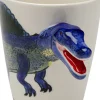 New KARE Design Kubek z porcelany biało-niebieski dinozaur spinozaur 390 ml - KARE