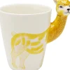 Fashion KARE Design Kubek z porcelany motyw zwierzęcy alpaka 390 ml - KARE