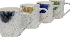 Clearance KARE Design Kubek z uchem 350 ml żółty wzór - KARE