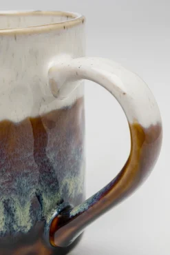 Outlet KARE Design Kubek z uchem kamionka 350 ml dół brązowy - KARE