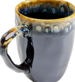 Best KARE Design Kubek z uchem kamionkowy ciemnoniebieski 370 ml - KARE