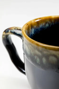 Best KARE Design Kubek z uchem kamionkowy ciemnoniebieski 370 ml - KARE