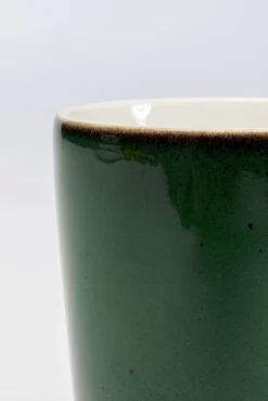 Sale KARE Design Kubek z uchem zielony porcelana 350 ml - KARE