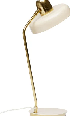 Fashion KARE Design Lampa biurkowa beżowo-złota stalowa 56 cm - KARE