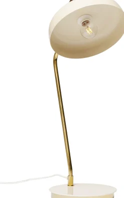Fashion KARE Design Lampa biurkowa beżowo-złota stalowa 56 cm - KARE