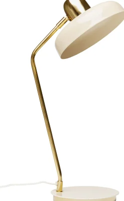 Fashion KARE Design Lampa biurkowa beżowo-złota stalowa 56 cm - KARE