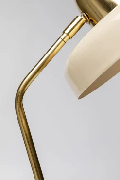 Fashion KARE Design Lampa biurkowa beżowo-złota stalowa 56 cm - KARE