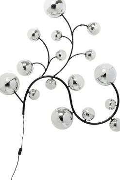 Hot KARE Design Lampa ścienna czarna klosze lustrzane 185x110 cm - KARE