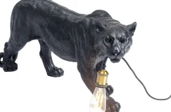 Clearance KARE Design Lampa podłogowa Animal Bagheera 85x40 cm czarna - KARE