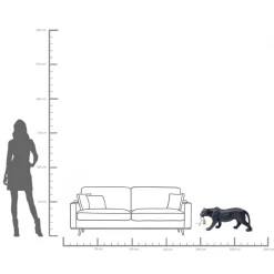 Clearance KARE Design Lampa podłogowa Animal Bagheera 85x40 cm czarna - KARE