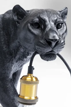 Clearance KARE Design Lampa podłogowa Animal Bagheera 85x40 cm czarna - KARE