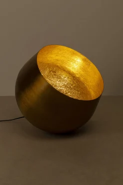 Clearance KARE Design Lampa podłogowa Apollon Smooth Ø50 cm złota - KARE