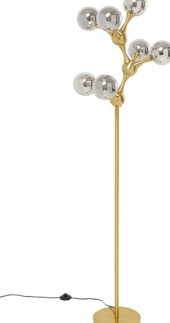 Outlet KARE Design Lampa podłogowa Atomic Balls mosiądz 174cm - KARE