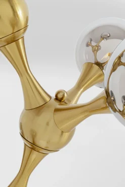 Outlet KARE Design Lampa podłogowa Atomic Balls mosiądz 174cm - KARE