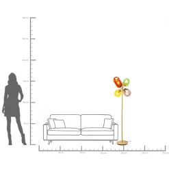 Hot KARE Design Lampa podłogowa Balloon Dance 160cm - KARE