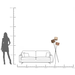 Hot KARE Design Lampa podłogowa Cannes Trio 145cm - KARE