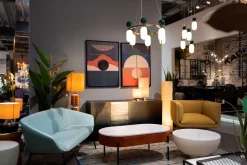 Online KARE Design Lampa podłogowa ceramiczna kolorowa abażur pomarańczowy Ø33x138 cm - KARE