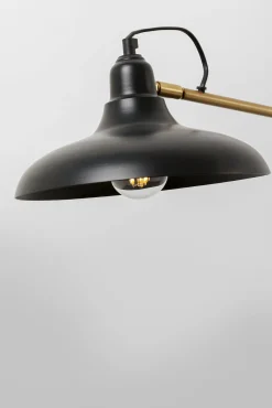 Hot KARE Design Lampa podłogowa czarno-złota stalowa 130 cm - KARE