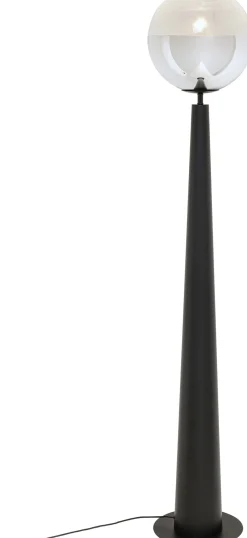 New KARE Design Lampa podłogowa Disco Ball czarna 163cm - KARE