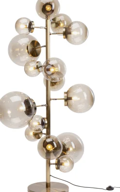 Online KARE Design Lampa podłogowa duża złota klosze szklane kule przydymione 160 cm - KARE