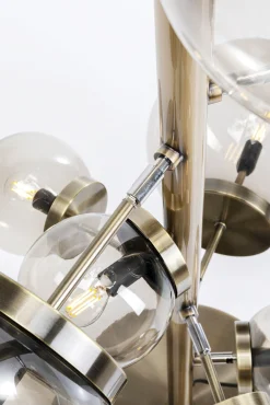 Online KARE Design Lampa podłogowa duża złota klosze szklane kule przydymione 160 cm - KARE