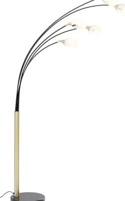 Hot KARE Design Lampa podłogowa Five Fingers Duo 125x220 cm czarno-złota - KARE