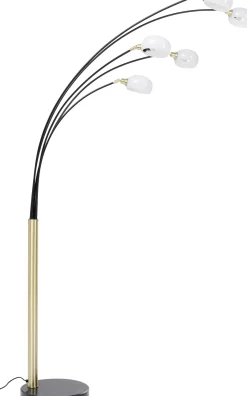 Hot KARE Design Lampa podłogowa Five Fingers Duo 125x220 cm czarno-złota - KARE