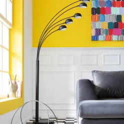 Clearance KARE Design Lampa podłogowa Five Fingers 86x201 cm czarna - KARE