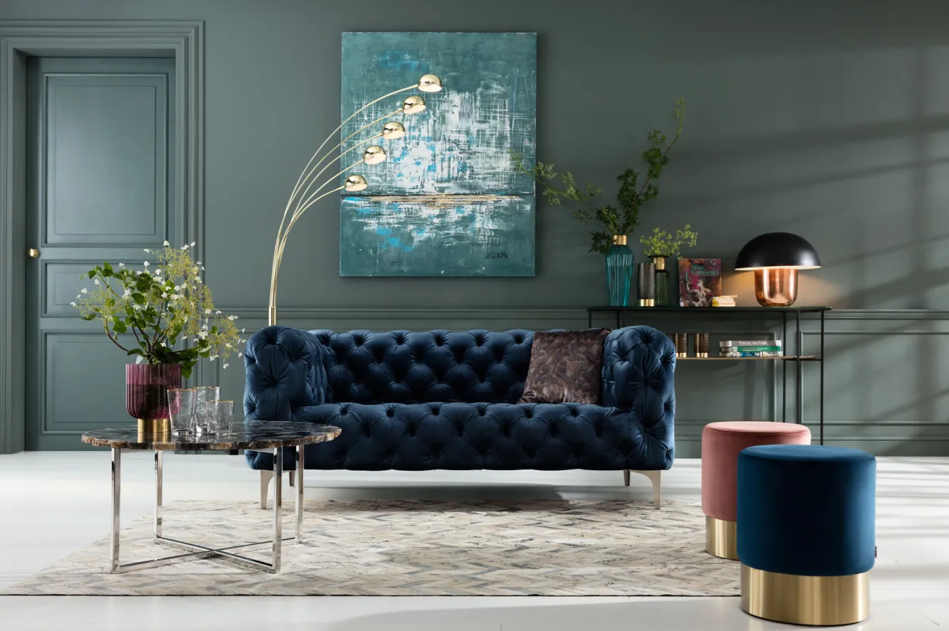 Hot KARE Design Lampa podłogowa Five Fingers 100x220 cm mosiężna - KARE