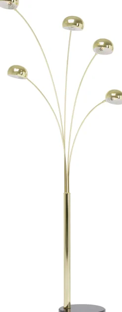 Hot KARE Design Lampa podłogowa Five Fingers 100x220 cm mosiężna - KARE