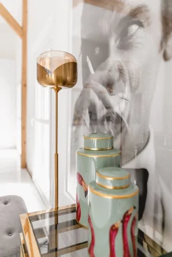 Fashion KARE Design Lampa podłogowa Goblet 25x160 cm złota - KARE