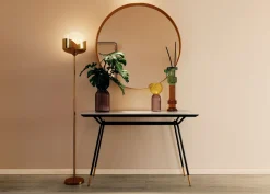 Fashion KARE Design Lampa podłogowa Goblet 25x160 cm złota - KARE