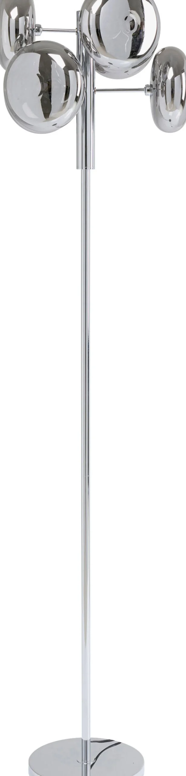 Best KARE Design Lampa podłogowa Headlight 43x163 cm srebrna - KARE