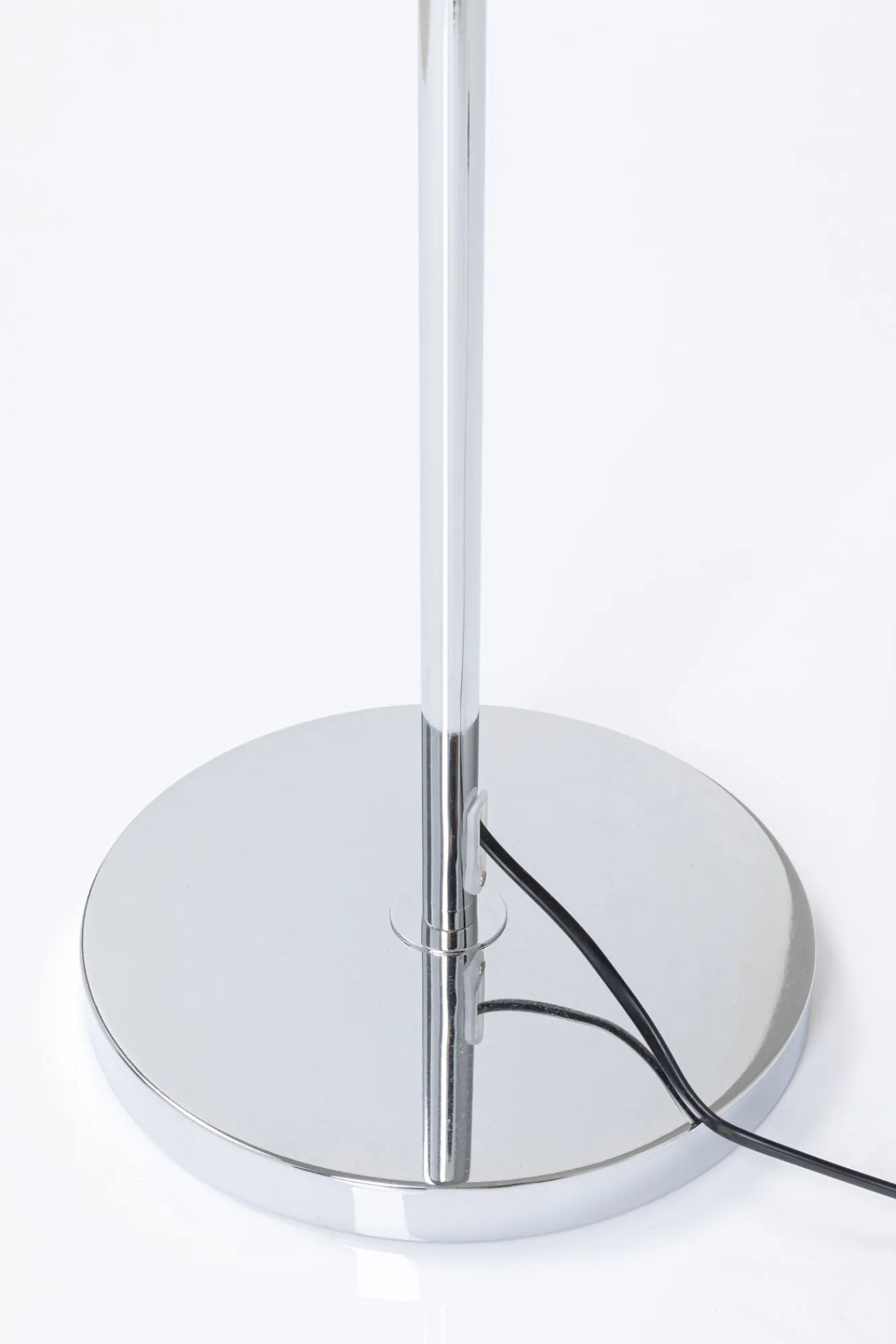 Best KARE Design Lampa podłogowa Headlight 43x163 cm srebrna - KARE