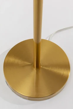 Best KARE Design Lampa podłogowa palma biała strusie pióra 165 cm podstawa złota - KARE