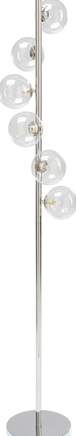 Hot KARE Design Lampa podłogowa Scal Balls 28x160 cm srebrna - KARE